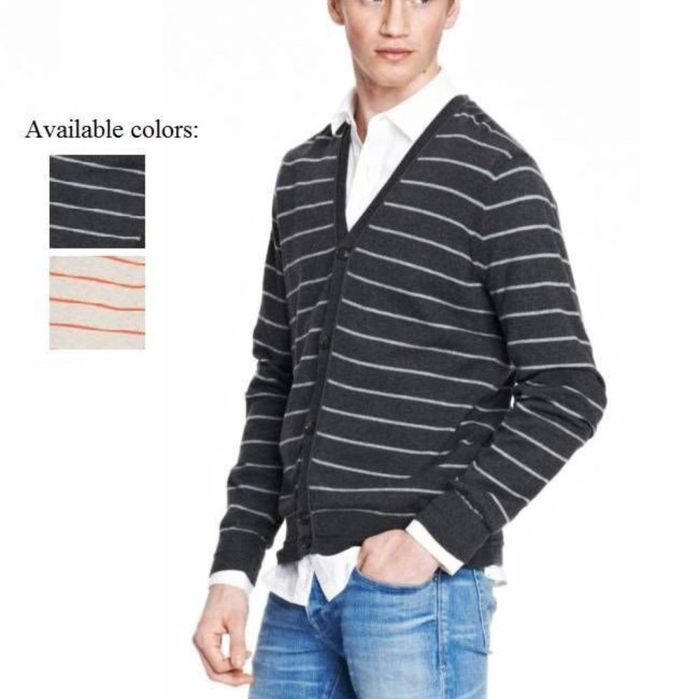 NWT Armani Exchange Mens Muscle Slim Cotton Cashmere Cardigan Sweater e6w832c